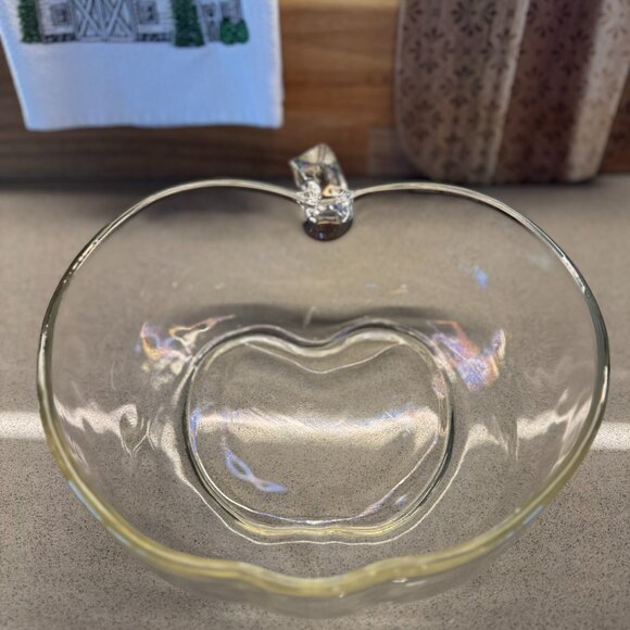 Vintage Apple-Shaped Serving Bowl – Hazel Atlas Style – Mid-Century - Vintage! - Picture 5 of 10
